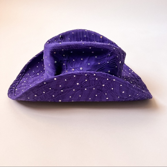 Vintage Accessories Vintage Y2k Purple Rhinestone Western Cowboy